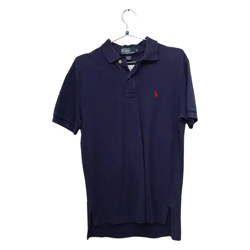 [BUNJANG] Polo Ralph Lauren Navy Logo Short Sleeve Polo Shirt S / 폴로 랄프로렌 네이비 로고 반팔 카라티 S