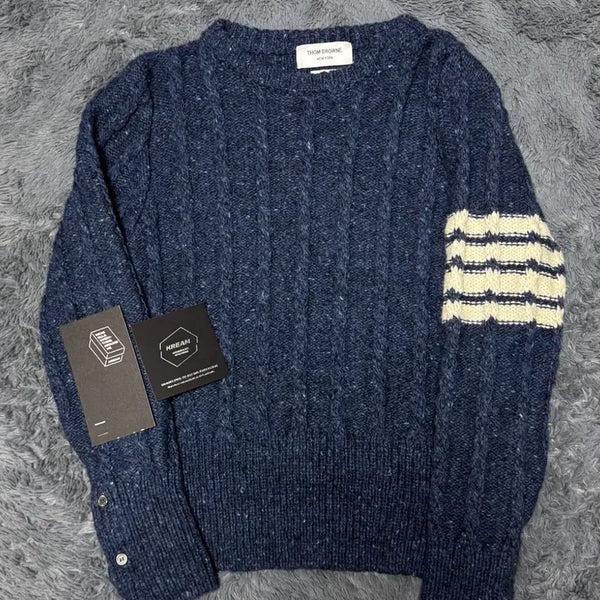 [BUNJANG] Thom Browne Donegal Cable Knit 24-25 Edition Size 3 / [24-25년식/3]톰브라운 도네갈 케이블 니트