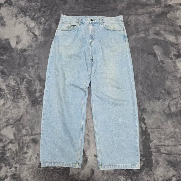 [BUNJANG] Carhartt WIP Brandon Pants Loose Straight Denim / (L)칼하트 WIP 브랜든 팬츠 루즈 스트레이트 데님 팬츠 연청