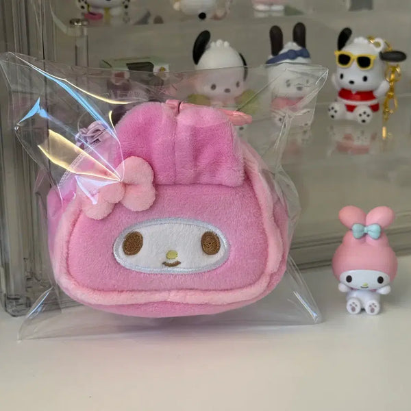 [BUNJANG] My Melody "Onigiri" Pouch Coin Purse with Keychain / 마이멜로디 삼각김밥 파우치 동전지갑 키링