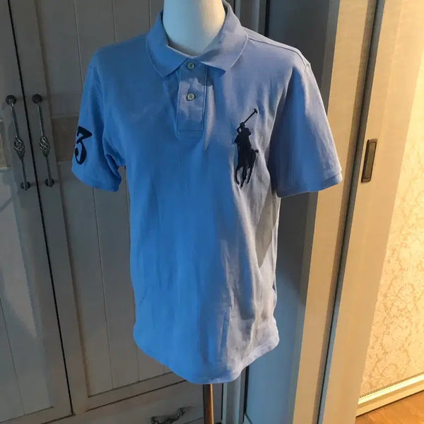 [BUNJANG] Polo Ralph Lauren Big Pony Tipped Collar T-Shirt / 빅포니 카라티