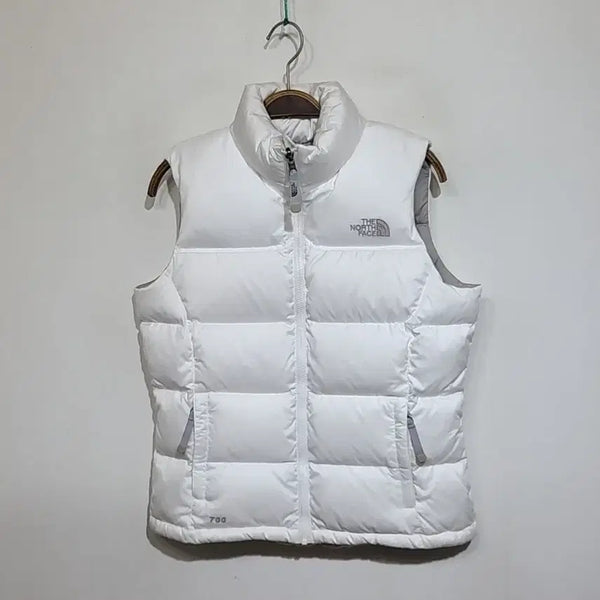 [BUNJANG] The North Face 700 Goose Down Padded Vest White (M) / (M) 노스페이스 눕시 패딩조끼 화이트 700 구스다운 베스트