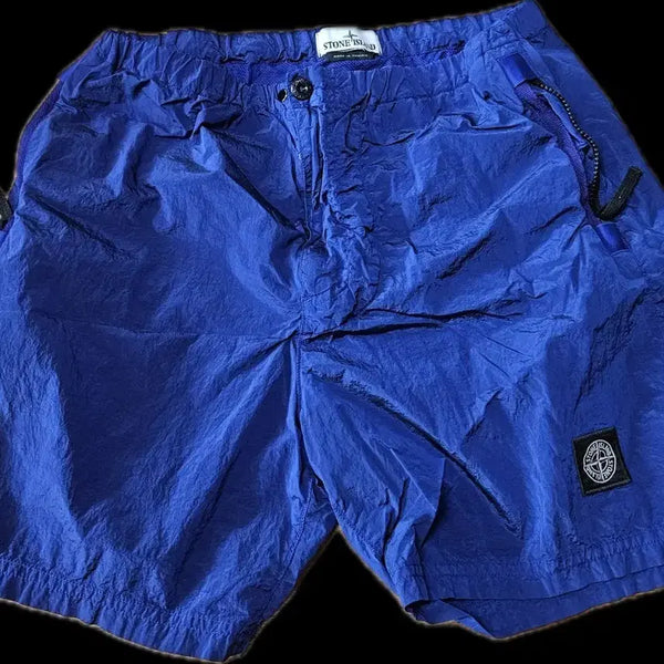 [BUNJANG] Stone Island Blue Metal Shorts / 스톤아일랜드 반바지