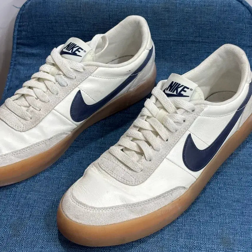 [BUNJANG] Nike Killshot 2 Leather Sneakers White Navy / [265] 나이키 킬샷 2 레더 화이트 네이비 검창 스니커즈 운동화 5.5  - 브랜드: 나이키 (NIKE) - 색상: 화이트/네이비 - 사이즈: 265  [상품 설명] 나이키 킬
