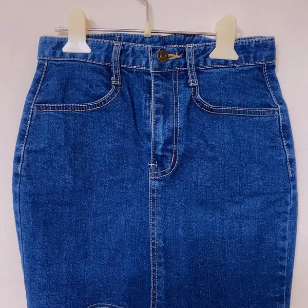 [BUNJANG] Denim Skirt - Size S / 청치마