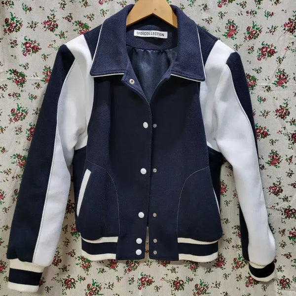 [BUNJANG] IOIO Collection Navy Varsity Jacket / 20만 인기품절 단종 한정판 최상급 IOIO 정품 COLLECTION 네이비 바시티 자켓