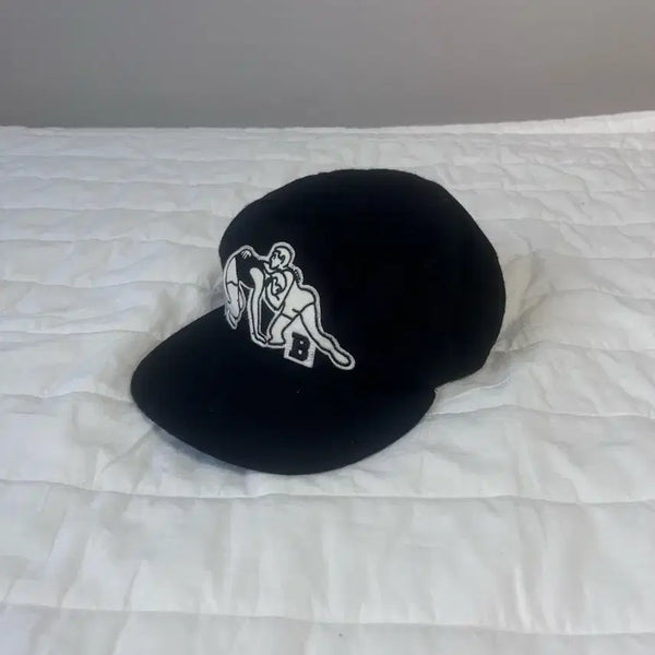 [BUNJANG] Balansa Snapback Cap Black White Logo / 발란사 모자