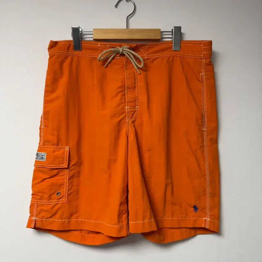 [BUNJANG] Polo Ralph Lauren Logo Swim Shorts / 폴로랄프로렌 로고 스윔팬츠 반바지 34