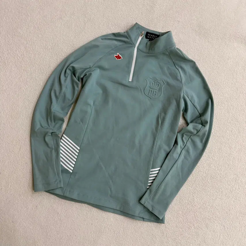 [BUNJANG] Pearly Gates Half-Zip Long-Sleeve T-Shirt / 0 파리게이츠 반집업 긴팔 티셔츠 0609T1
