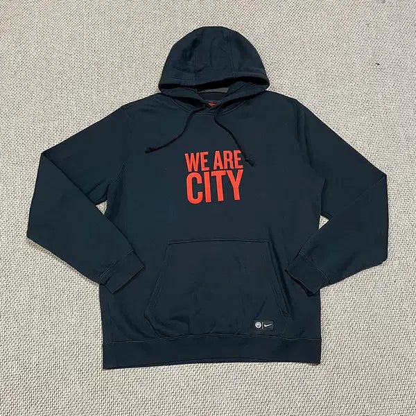 [BUNJANG] Nike Manchester City Fleece Hoodie T-Shirt L (100) / L 나이키 맨시티 기모 후드티셔츠 N.5886