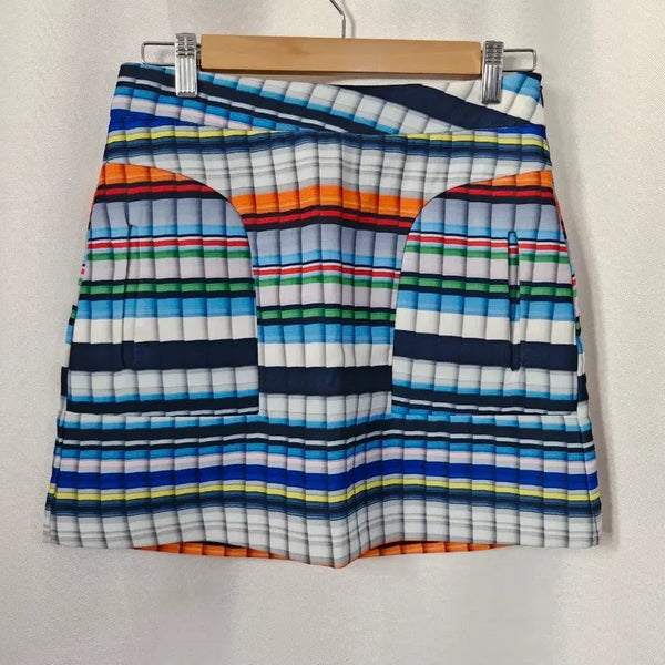 [BUNJANG] Stay With Stripe Pattern Mini Skirt / stay with 스트라이프 패턴 스커트