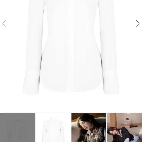 [BUNJANG] Etern Signature Shirt White L / 에테른 시그니처 셔츠 화이트 L 새상품