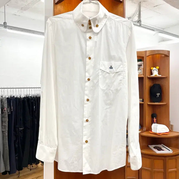 [BUNJANG] Vivienne Westwood MAN White Shirt Size 2 / [2] 비비안웨스트우드 맨 화이트 셔츠