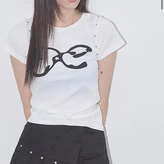 [BUNJANG] Fancy Club Half Sleeve T-shirt White / 팬시클럽 반팔 f25qb101 white