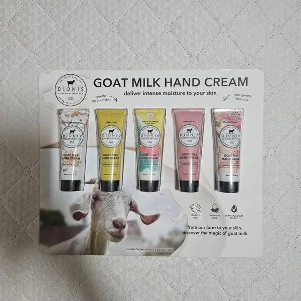 [BUNJANG] Dionysus Goat Milk Hand Cream 5 Types Set / 디오니소스 염소유 핸드크림 5종 세트
