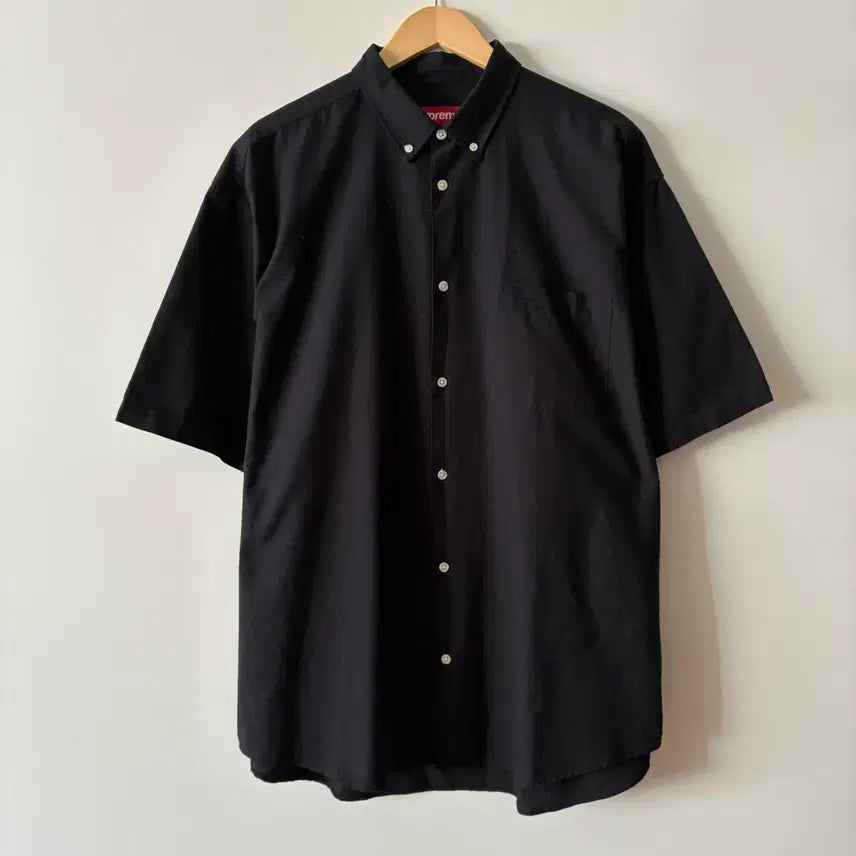 [BUNJANG] Supreme Loose Fit Oxford Short Sleeve Shirt / 슈프림 루즈 핏 옥스포드 반팔 셔츠