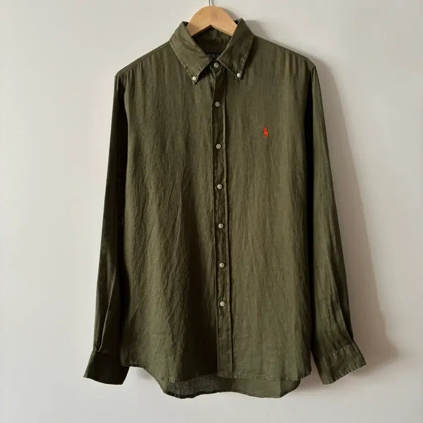[BUNJANG] Polo Ralph Lauren New Linen Shirt / 폴로 랄프로렌 신형 린넨 셔츠