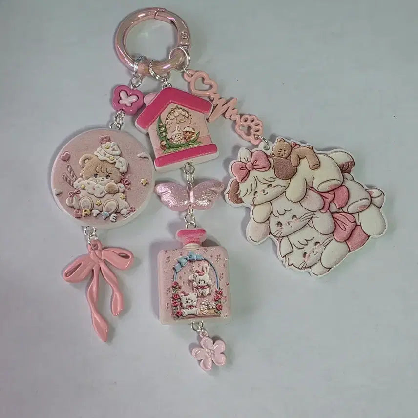 [BUNJANG] Handmade Acrylic & Bead Keychain / 미코 키링