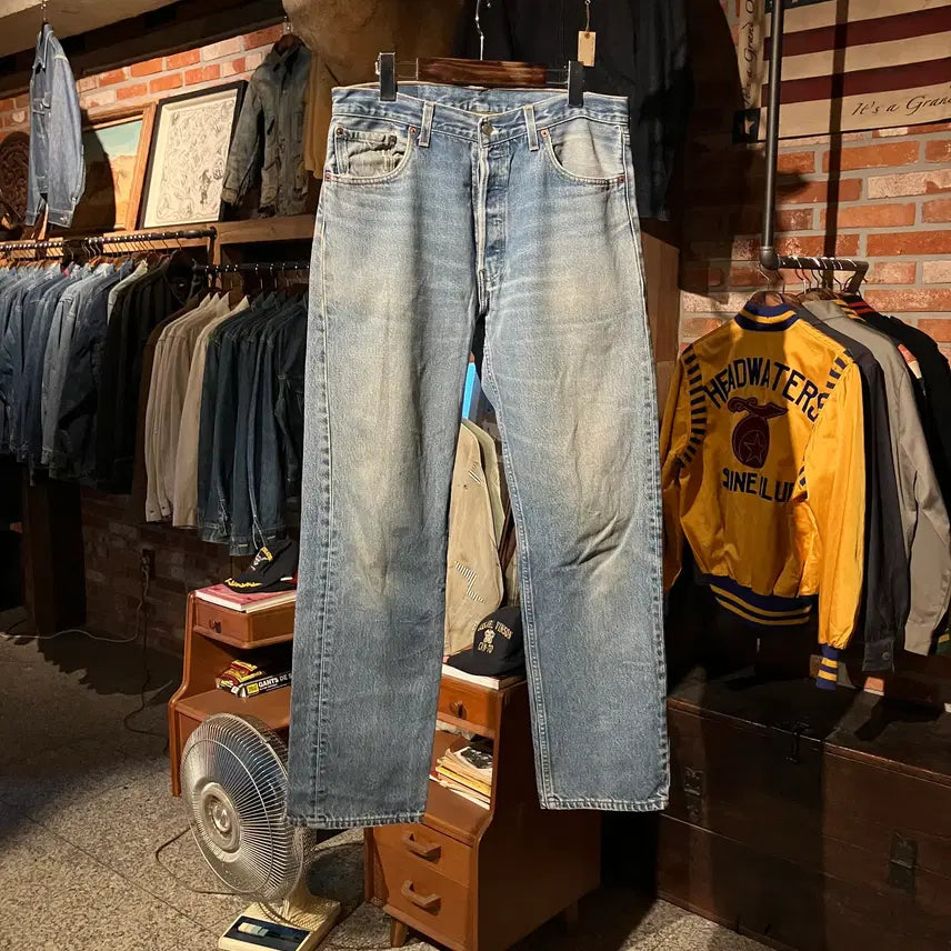 [BUNJANG] 1990s USA Vintage Levi's 501 Denim Jeans / 90s USA 빈티지 리바이스 501 데님 팬츠