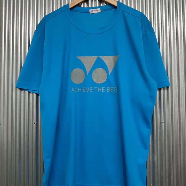 [BUNJANG] YONEX Big Logo Functional Short Sleeve T-Shirt Blue / [110] 요넥스 로고 빅로고 기능성 반팔 티셔츠 블루