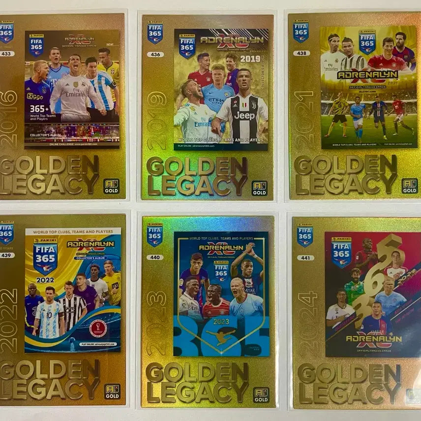 [BUNJANG] Golden Legacy Soccer Cards Bundle Set (Messi, Ronaldo, Mbappé, Haaland, Bellingham) / 메시 호날두 음바페 홀란드 벨링엄 골든레거시 축구카드