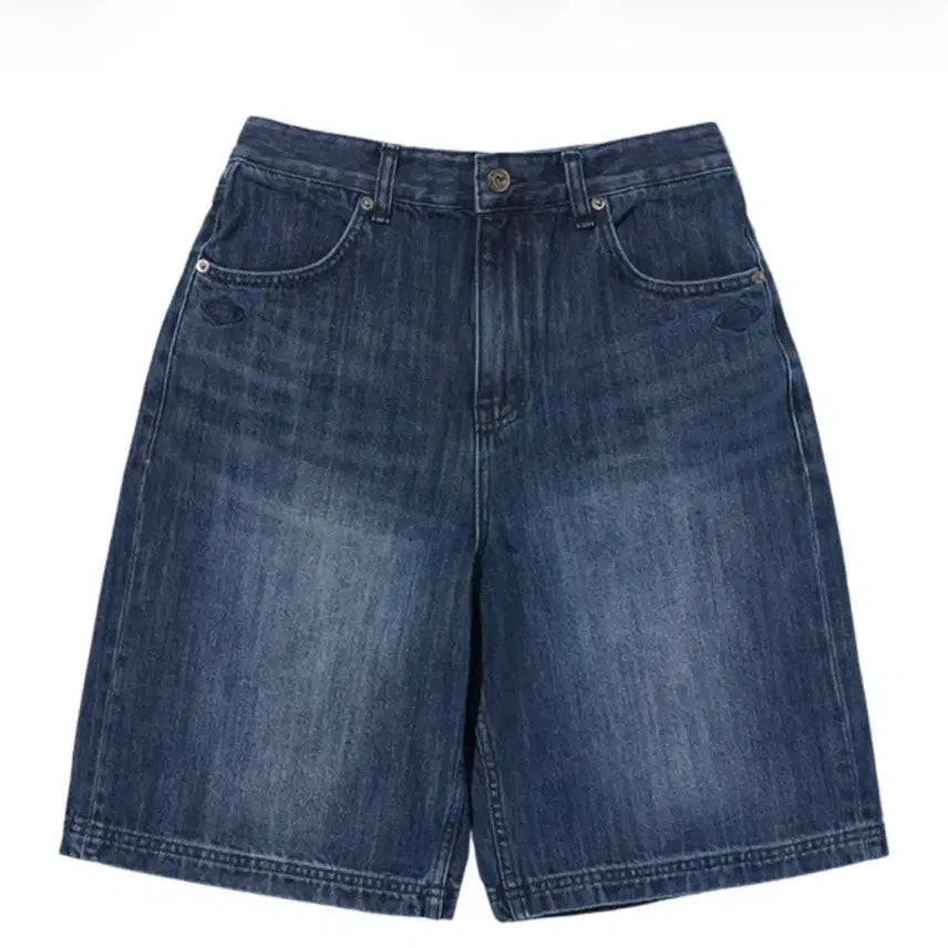 [BUNJANG] Mischief Denim Bermuda Pants Indigo (L) / 미스치프 데님 버뮤다 팬츠 인디고 (L)