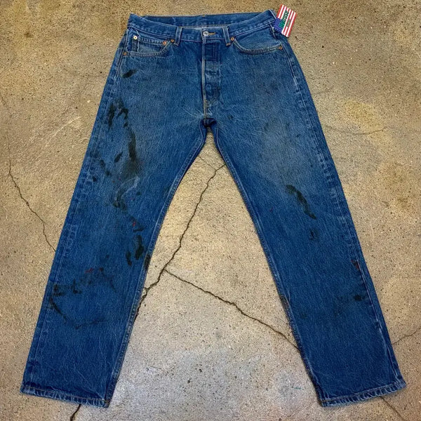 [BUNJANG] Levi's 501 Dirty Wash Denim Jeans / 미국빈티지 리바이스501 더티진 데님팬츠 청바지