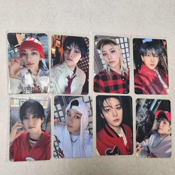 [BUNJANG] Stray Kids 'ROCK-STAR' Lucky Draw Photocard 8-Set Blue Dream Media / 스트레이키즈 hop 특전포카 8종세트 블루드림미디어