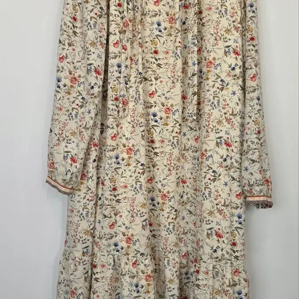 [BUNJANG] Thursday Island Floral Ribbon Tie Dress / 써스데이아일랜드 플라워 리본 타이 원피스