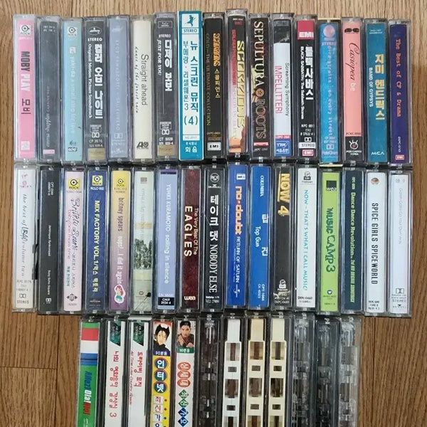 [BUNJANG] Cassette Tapes Bundle Set (46 pcs) / 카세트테이프 46개 일괄 판매.