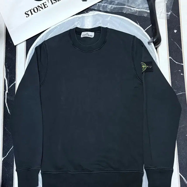 [BUNJANG] Stone Island Sweatshirt Black (Size S) / [A+급/S/SS신형]스톤아일랜드 맨투맨 블랙(90~95)