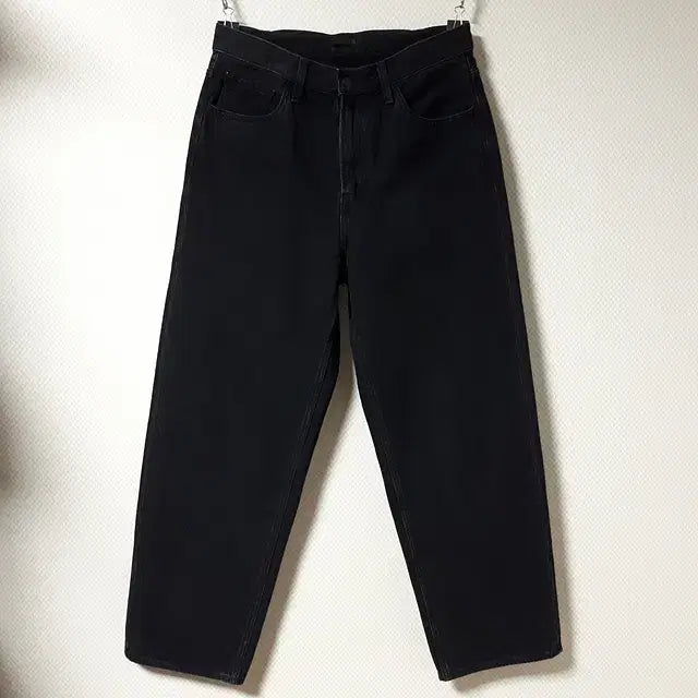 [BUNJANG] Uniqlo Black Wide Fit Jeans (Size 29) / 29/유니클로 블랙 와이드핏 청바지/29-1124