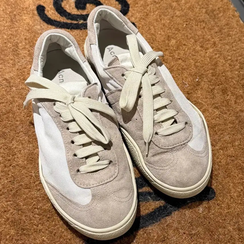 [BUNJANG] Acne Studios Sneakers Beige/White Size 38 / Acne Studios 스니커즈 38 베이지/화이트