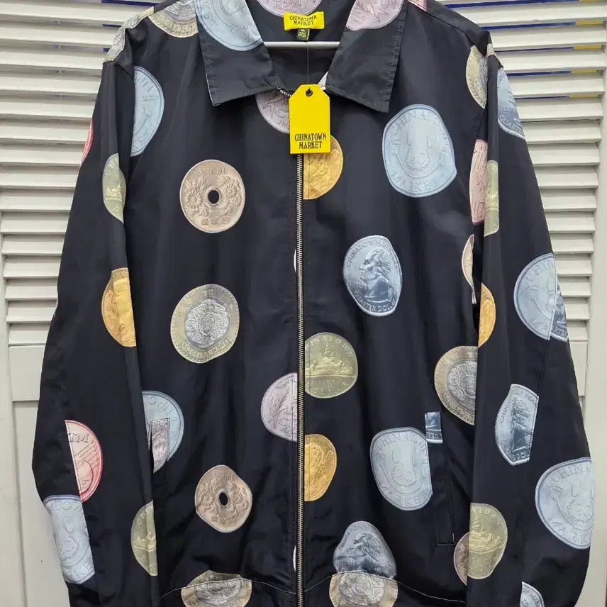 [BUNJANG]  Chinatown Market Coin Pattern Blouson Jacket / 차이나타운마켓 코인패턴 블루종 자켓