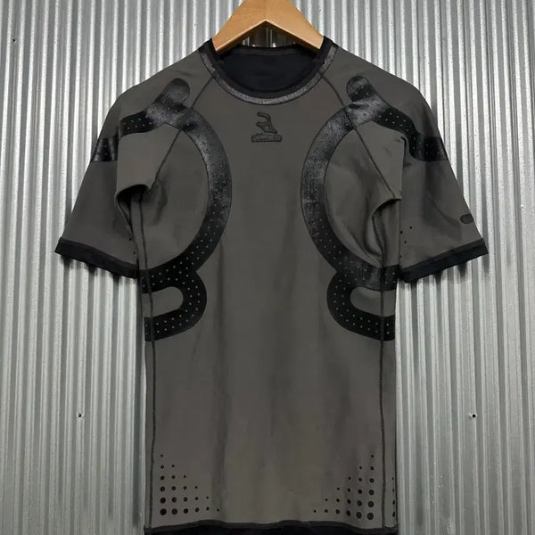 [BUNJANG] Enerskin Compression Short Sleeve T-Shirt Grey (Size S) / [S] 에너스킨 기능성 컴프레션 반팔 티셔츠 그레이