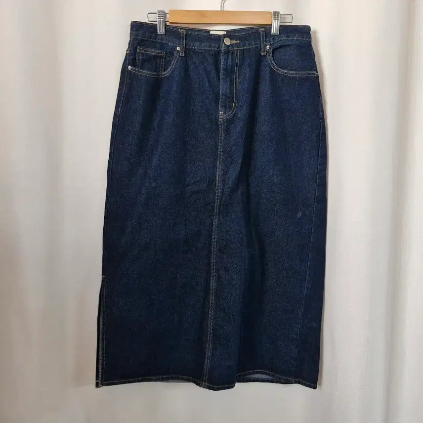 [BUNJANG] Comma Shop Denim Long Skirt / 콤마샵 데님 롱 스커트