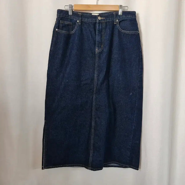 [BUNJANG] Comma Shop Denim Long Skirt / 콤마샵 데님 롱 스커트
