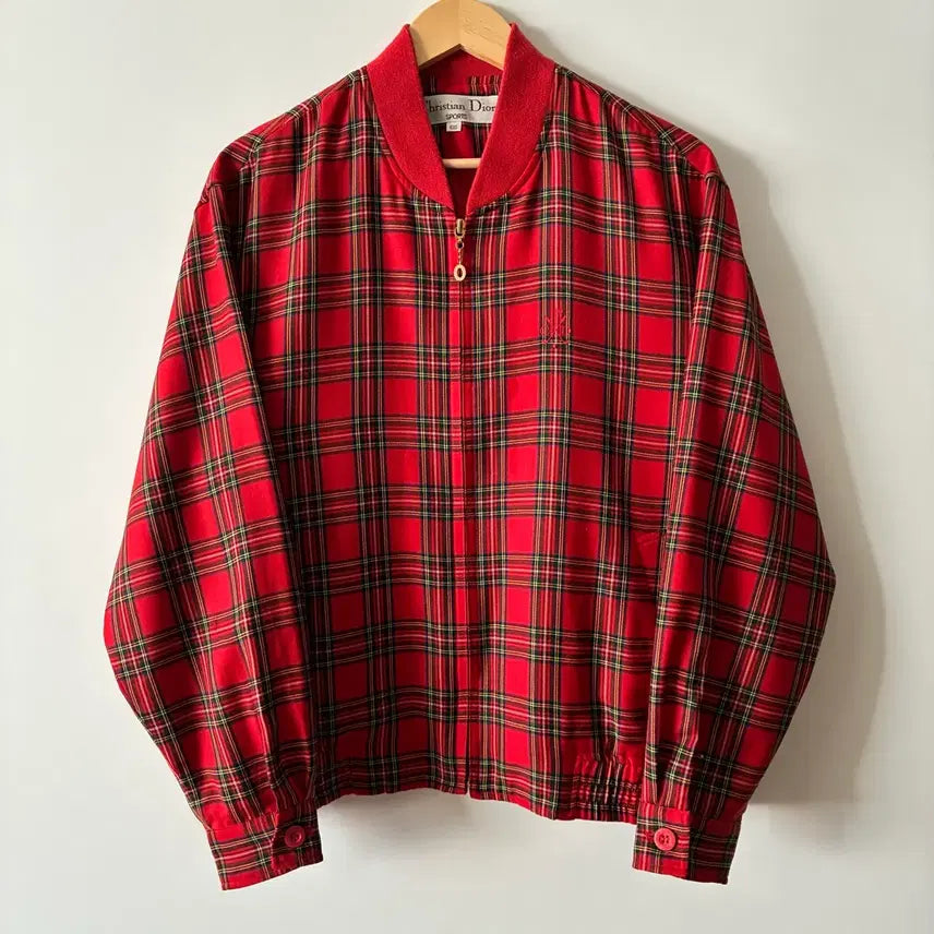 [BUNJANG] Christian Dior 90s Check Zip-Up Jacket / 크리스찬 디올 90s 체크 집업 자켓