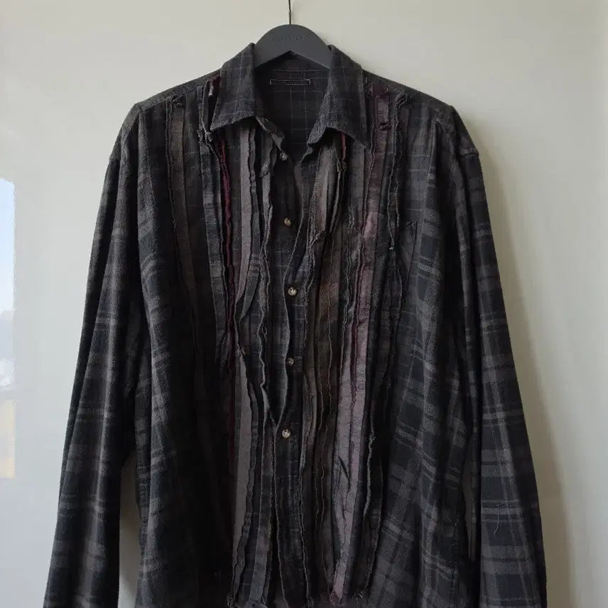 [BUNJANG] Rebuild by Needles Ribbon Flannel Shirt / 리빌드 바이 니들스 셔츠