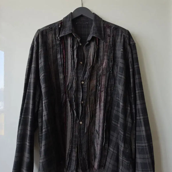 [BUNJANG] Rebuild by Needles Ribbon Flannel Shirt / 리빌드 바이 니들스 셔츠
