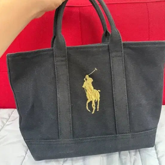 [BUNJANG] Polo Ralph Lauren Canvas Tote Bag / 폴로 랄프로렌 캔버스토트백