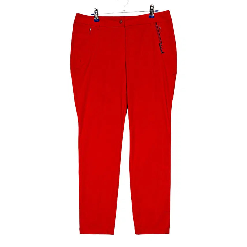 [BUNJANG] Volvik Women's Sporty Tapered Fit Pants Red / 볼빅 여성 스포티한 테이퍼드핏 바지 30 레드 25666
