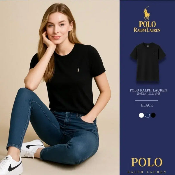 [BUNJANG] Polo Ralph Lauren 7-Color Multi Pony Logo Unisex Short-Sleeve T-Shirt / [재고3개남음 100%정품] 폴로 7도 멀티포니로고 반팔 남녀공용 국내매장한정판 새상품