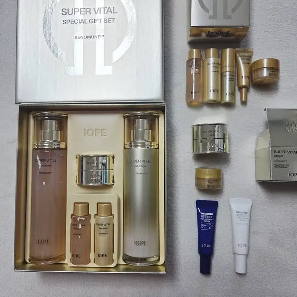 [BUNJANG] IOPE Super Vital Skincare 2-Piece Set + Bonus / [새상품] 아이오페 슈퍼바이탈 기초 2종 세트+증정