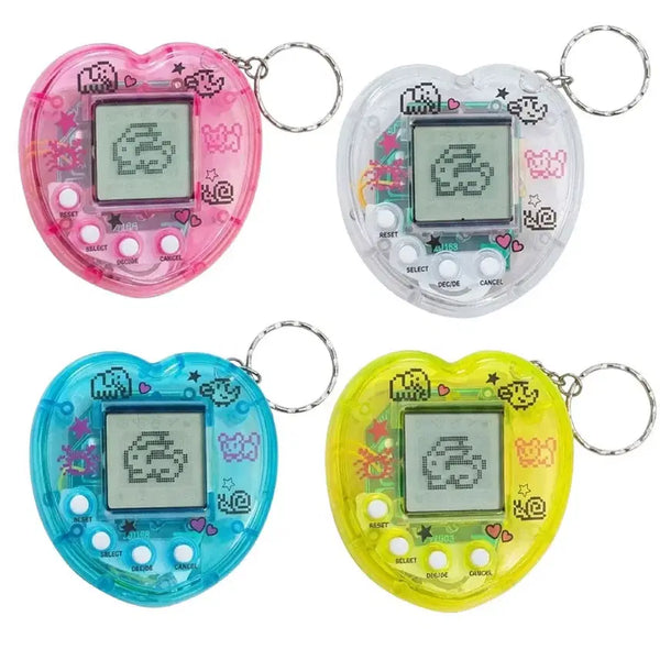 [BUNJANG] Tamagotchi Heart 168-in-1 Pet Raising Game Keychain / (최저가)다마고치 하트 168in1 애니멀키우기 게임기 키링