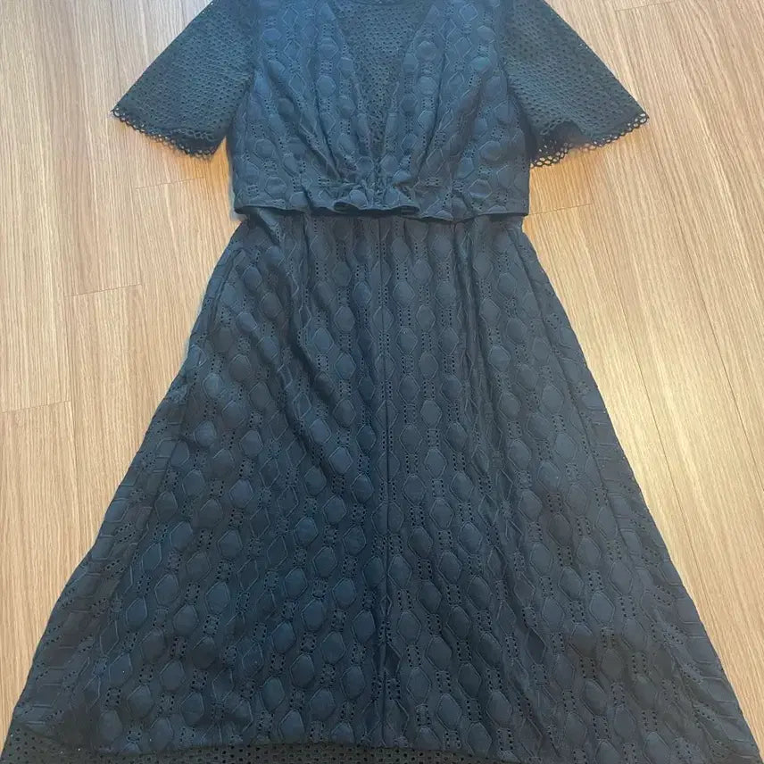 [BUNJANG] Black Lace Long Dress / 마인롱원피스