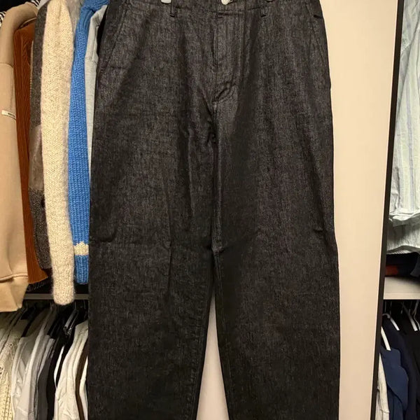 [BUNJANG] Poterry One Washed Wide Denim Pants / 포터리 원워시드 와이드데님