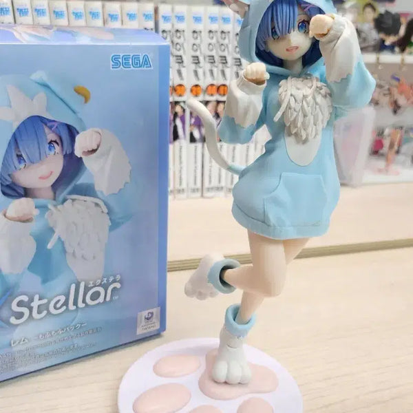 [BUNJANG] Sega Re:Zero Rem Cat Hoodie Figure / 세가 렘 고양이 후드티 피규어