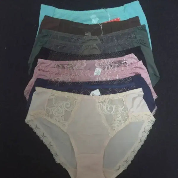 [BUNJANG] Lace Briefs Panty Set (10 Pack, Size 95) / [95] 아시다미와 레이스 햄팬티 10장 19,000원