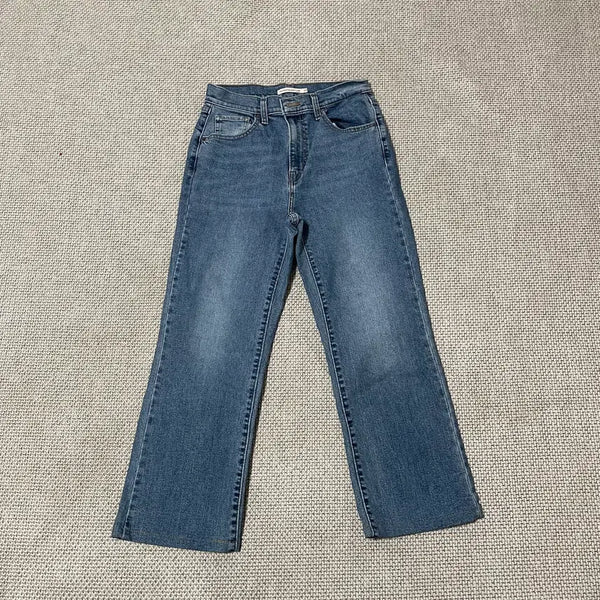 [BUNJANG] Levi's High-Waisted Cropped Flare Jeans - Size 28 / 28 리바이스 하이웨스트 크롭 플레어진 청바지 N.9456